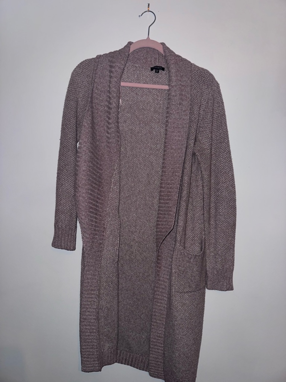 Dynamite Beige Cream Open-Front Knit Cardigan